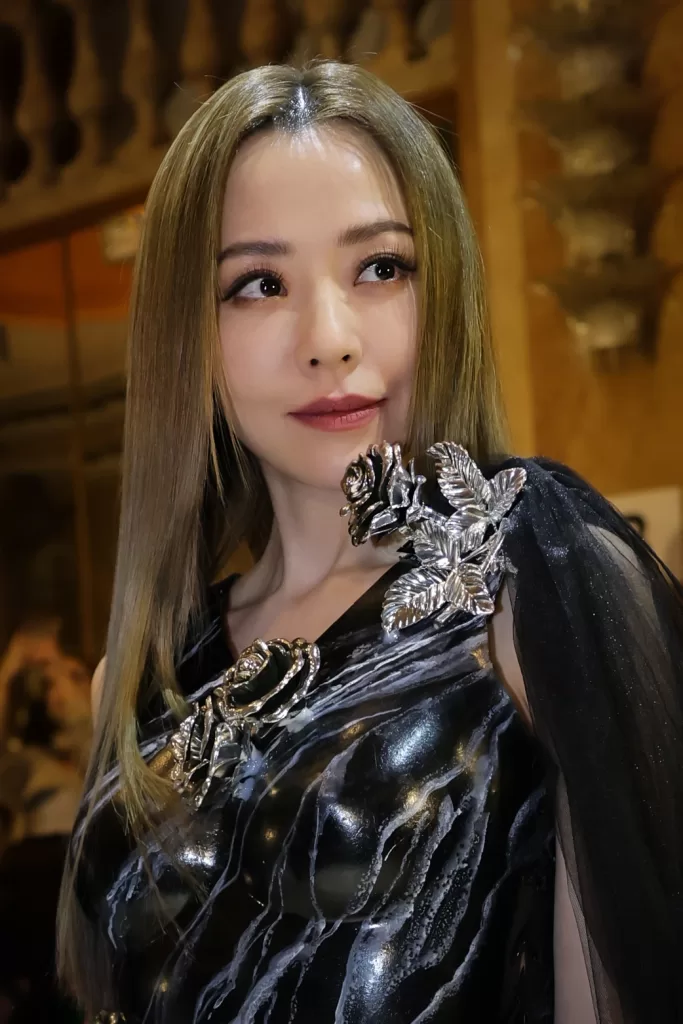 a model in fashion week paris