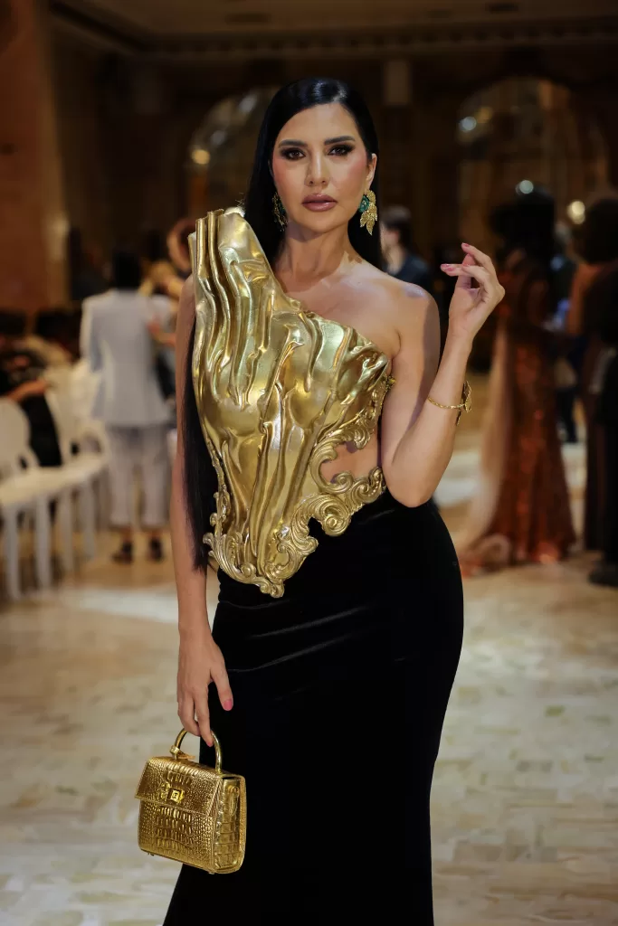 a model in fashion week paris